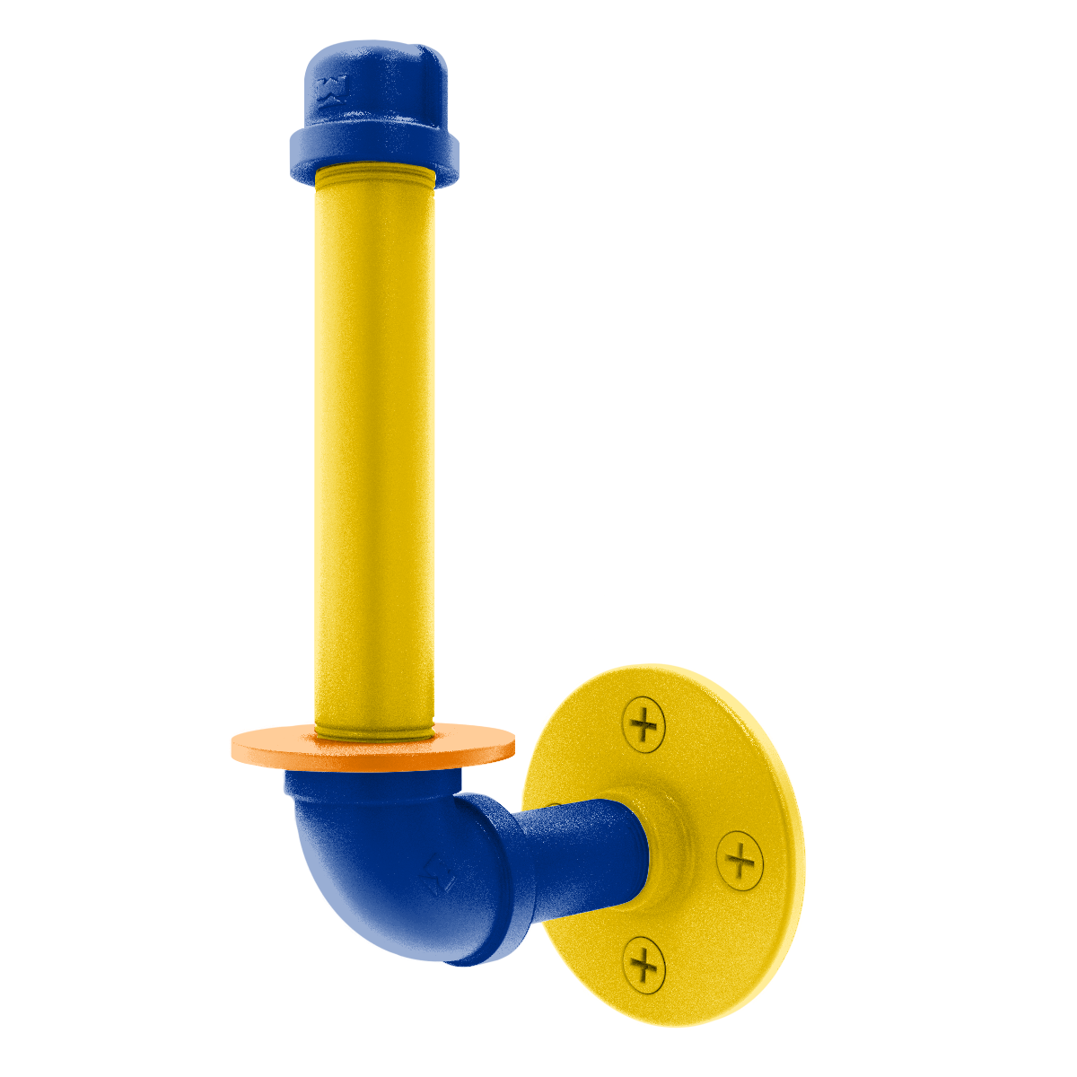 Gridiron Collection Upright Toilet Paper Holder Los Angeles Blue and Yellow Edition