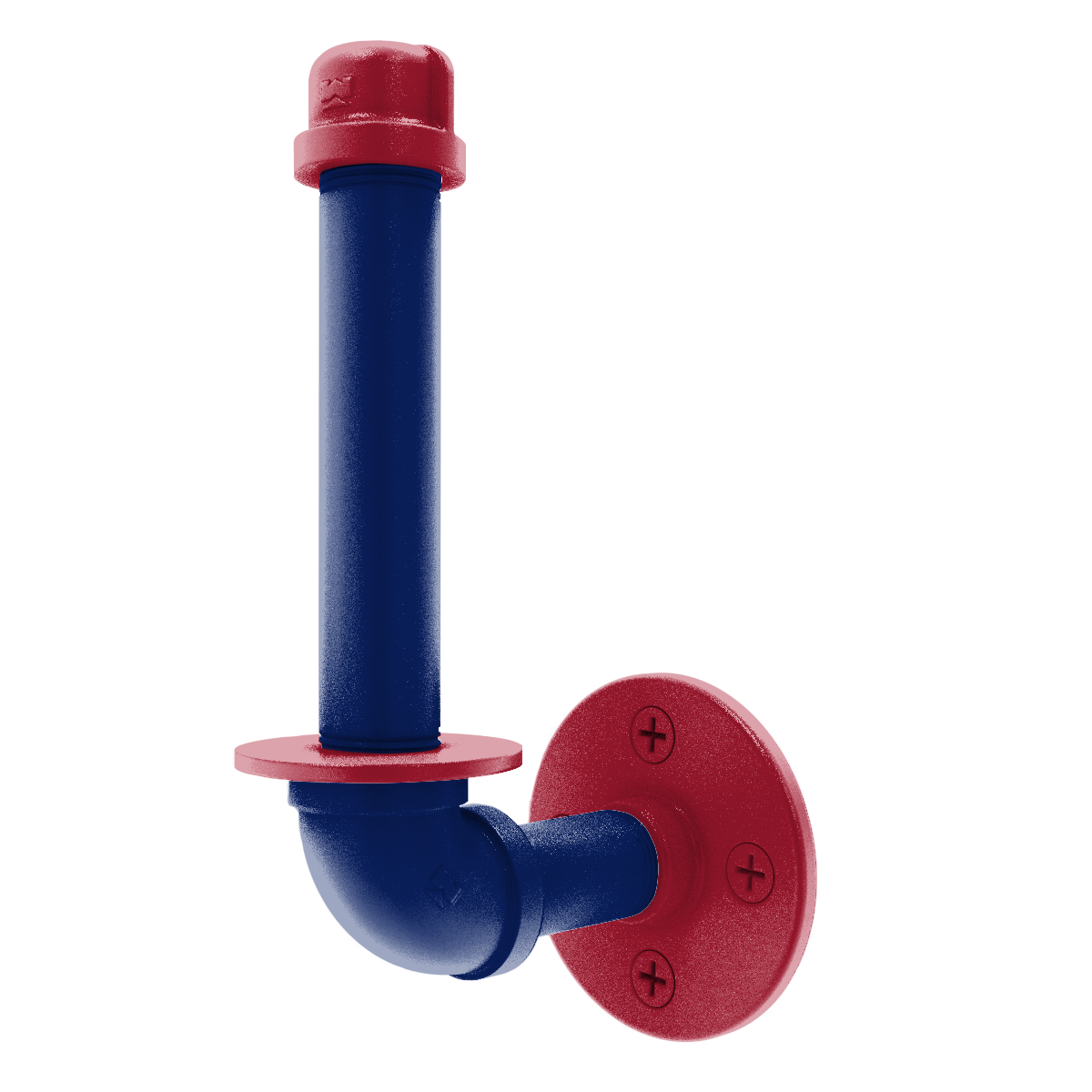 Gridiron Collection Upright Toilet Paper Holder New York Blue and Red Edition