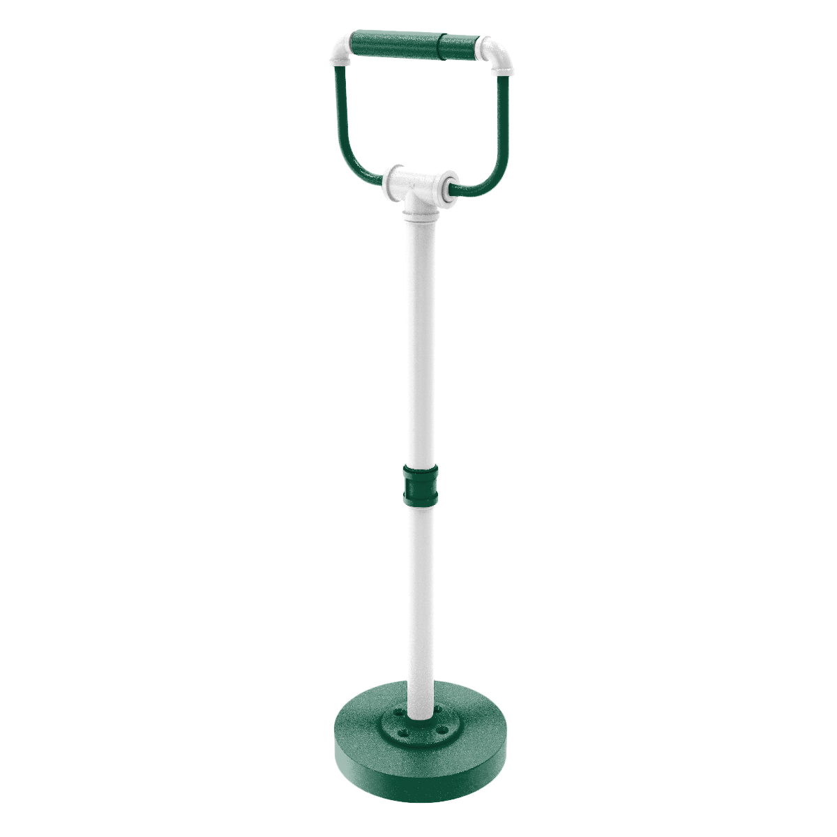 Gridiron Collection Freestanding Toilet Tissue Stand New York Green and White Edition