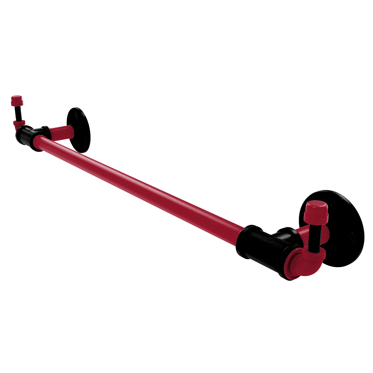 Gridiron Collection Towel Bar with Integrated Hooks Atlanta Edition