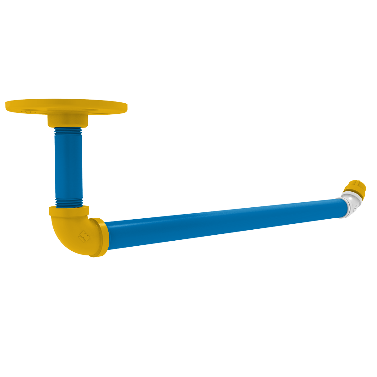 Gridiron Collection Under Cabinet Paper Towel Holder Los Angeles Blue and Gold Edition