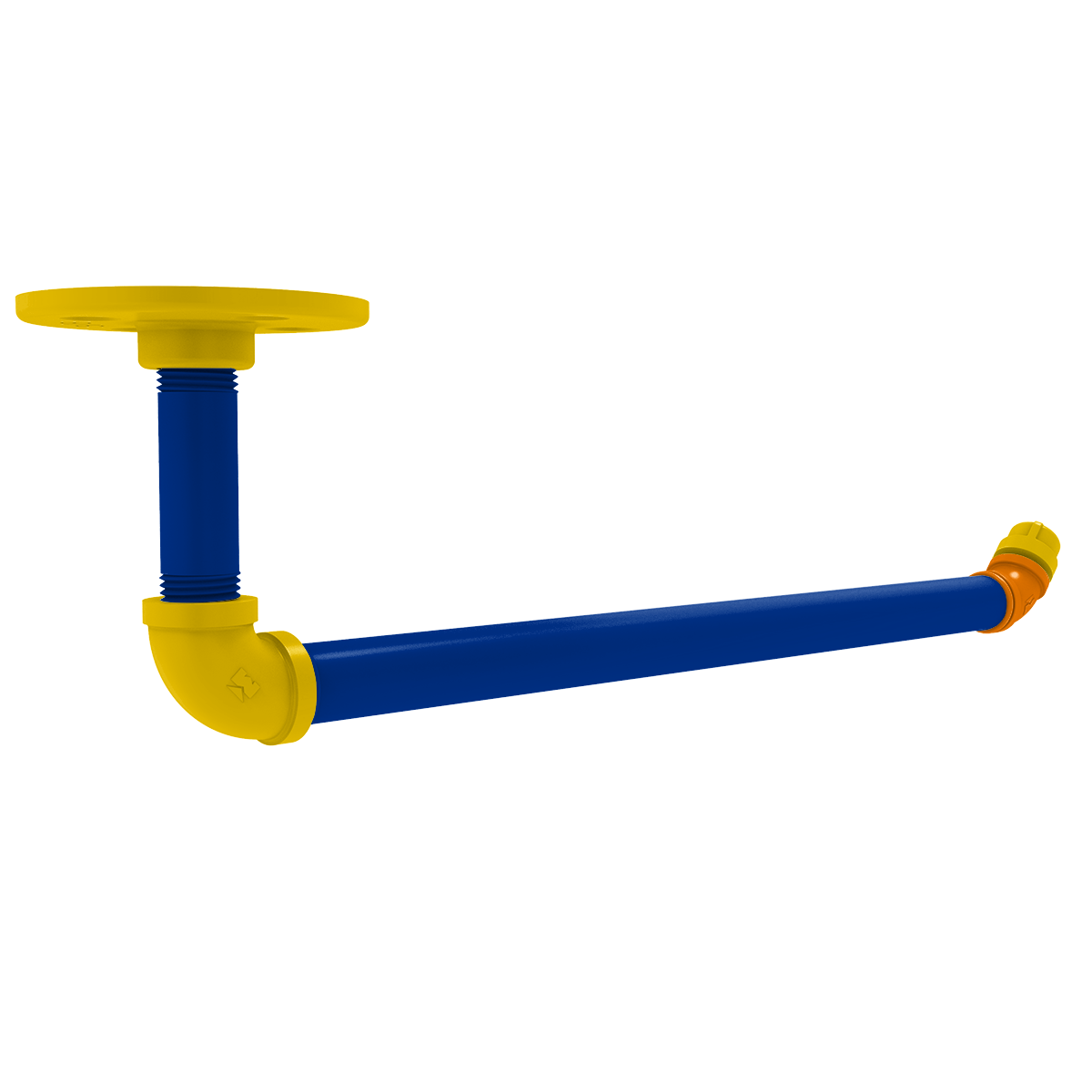 Gridiron Collection Under Cabinet Paper Towel Holder Los Angeles Blue and Yellow Edition