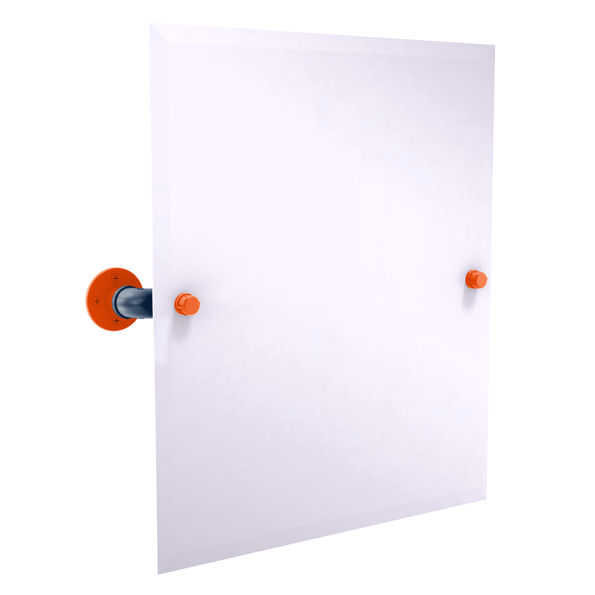 Gridiron Collection Frameless Rectangular Wall Mounted Tilt Mirror Denver Edition