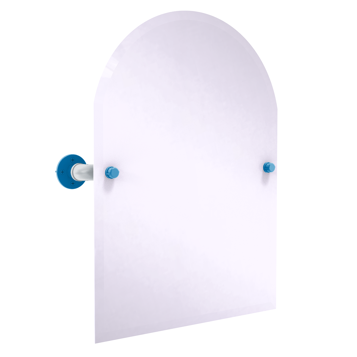 Gridiron Collection Frameless Arched Top Wall Mounted Tilt Mirror Detroit Edition