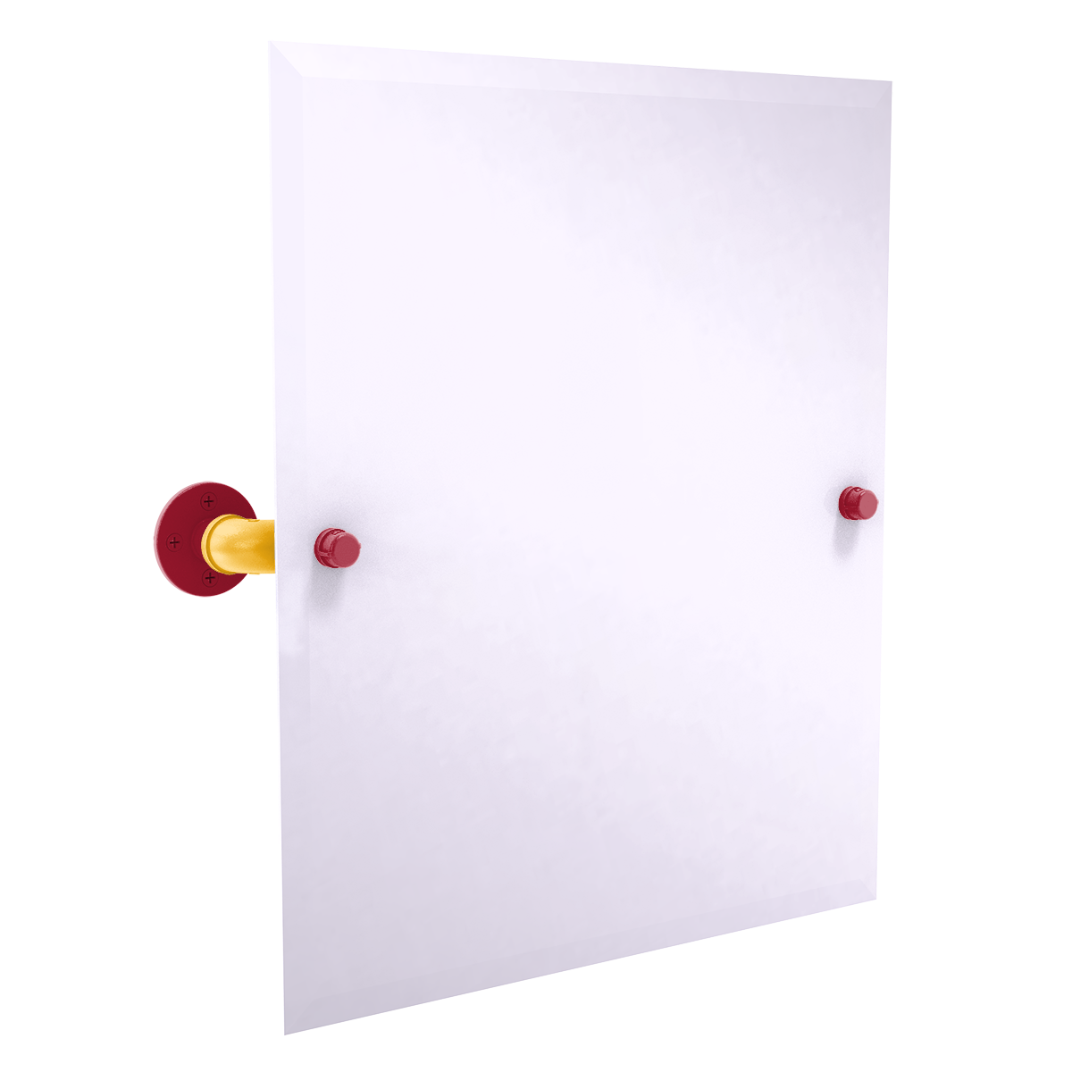 Gridiron Collection Frameless Rectangular Wall Mounted Tilt Mirror Kansas City Edition