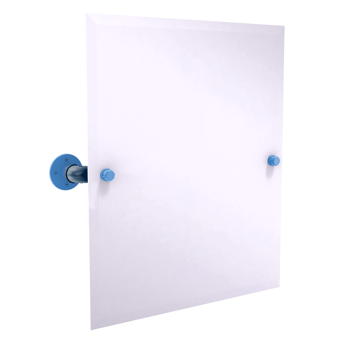 Gridiron Collection Frameless Rectangular Wall Mounted Tilt Mirror Tennessee Edition