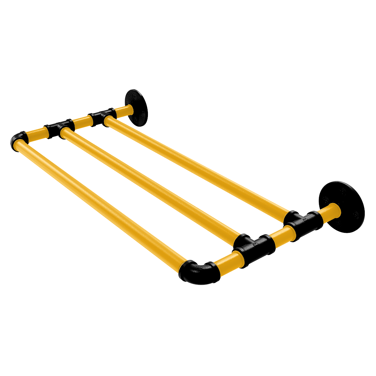 Gridiron Collection Wall Mounted Towel Shelf Pittsburgh Edition