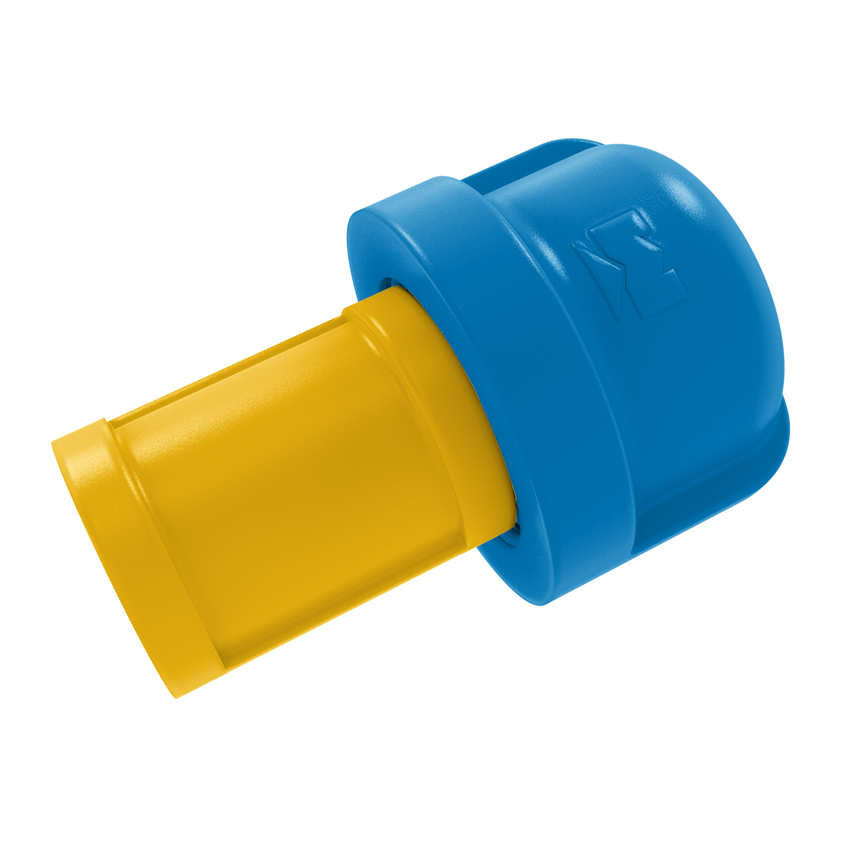 Gridiron Collection 1 Inch Cabinet Knob Los Angeles Blue and Gold Edition