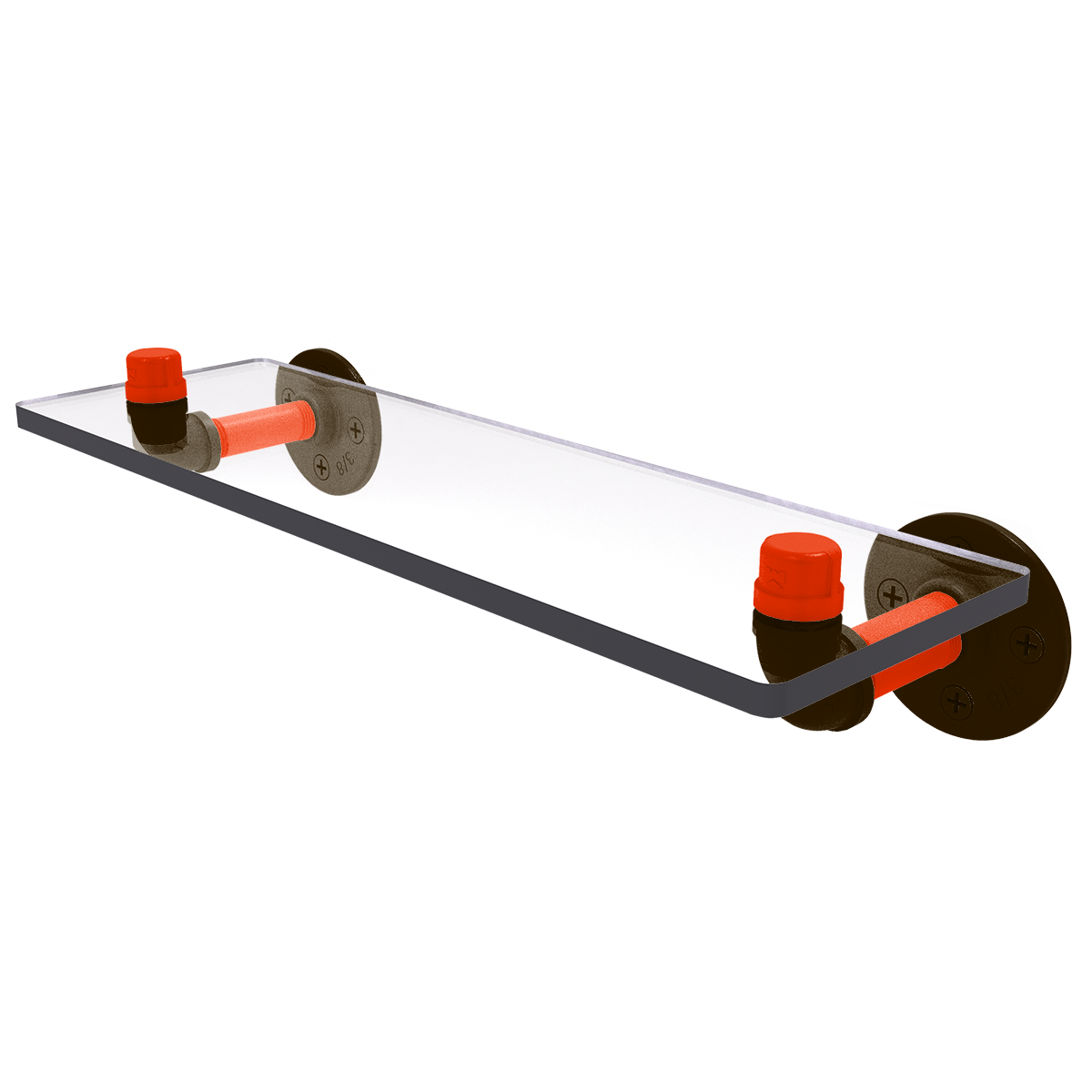 Gridiron Collection Glass Shelf Cleveland Edition