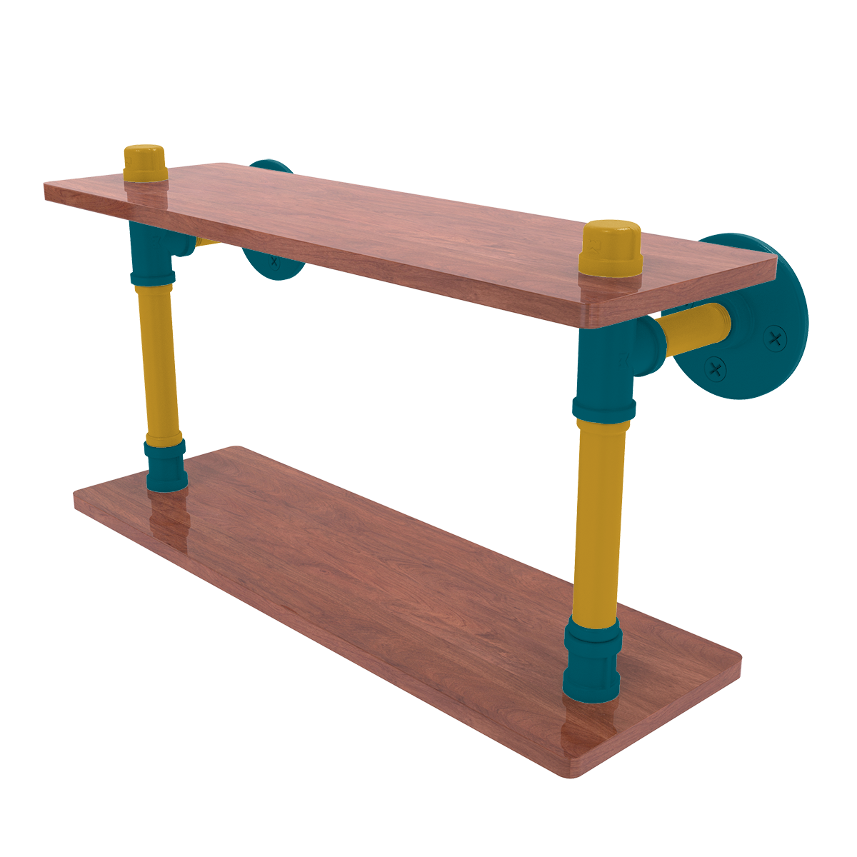 Gridiron Collection Wood Double Shelf Jacksonville Edition