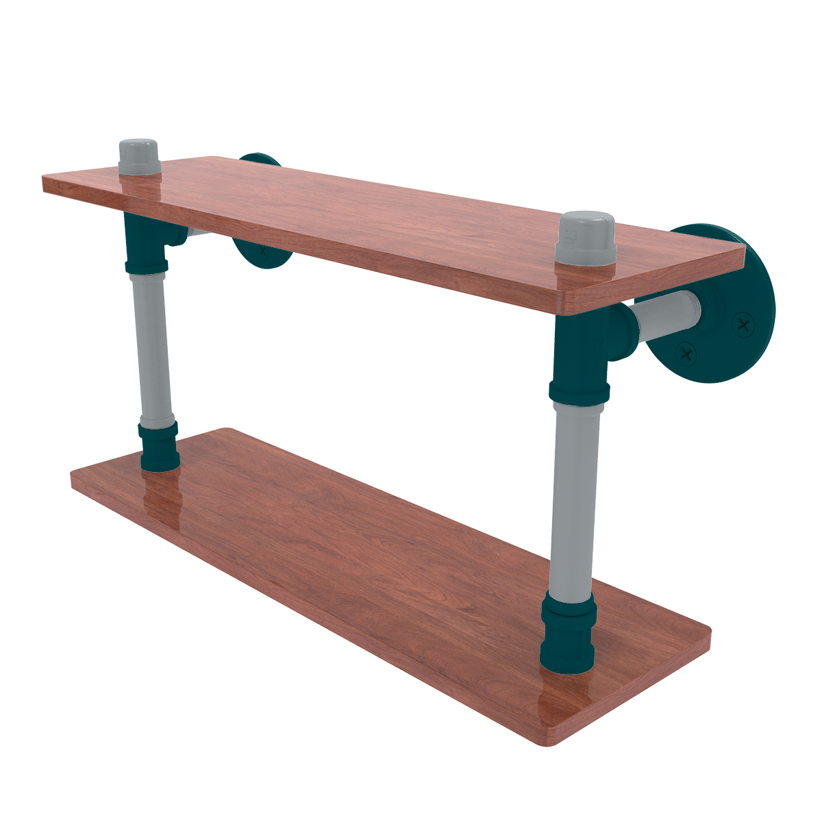 Gridiron Collection Wood Double Shelf Philadelphia Edition