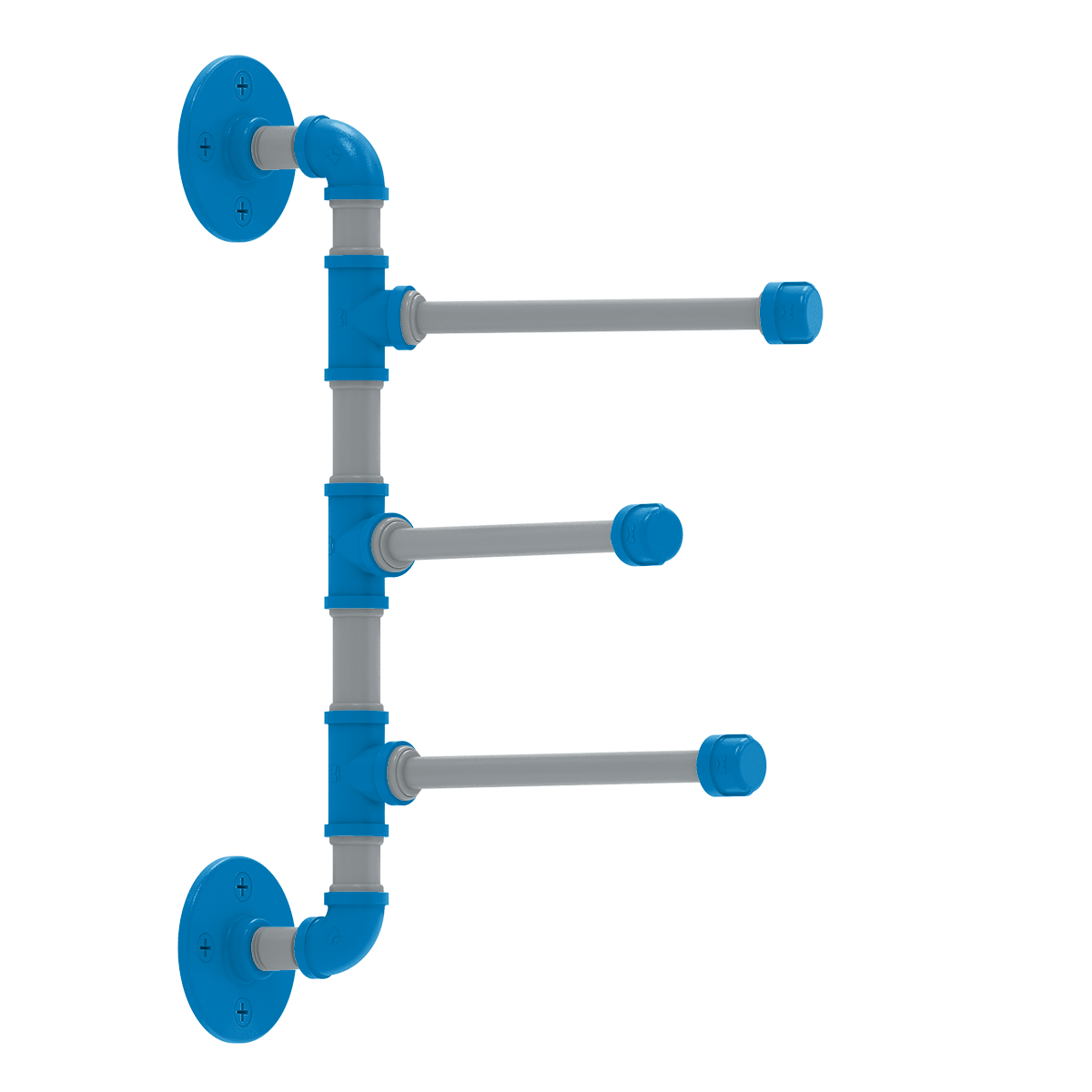 Gridiron Collection 3 Swing Arm Vertical Towel Bar Carolina Edition