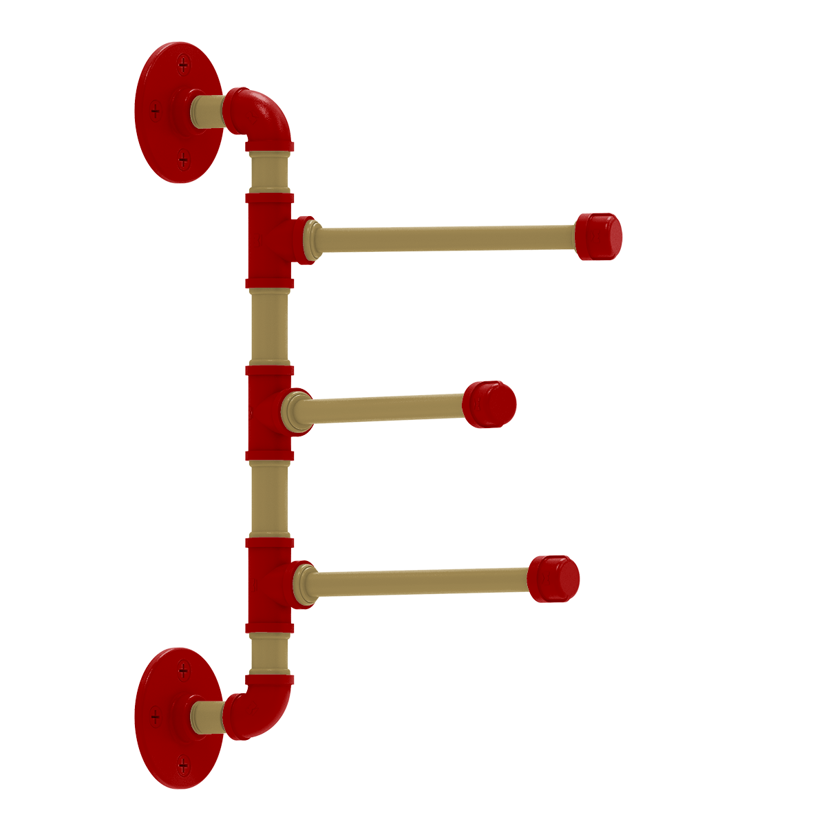 Gridiron Collection 3 Swing Arm Vertical Towel Bar San Francisco Edition