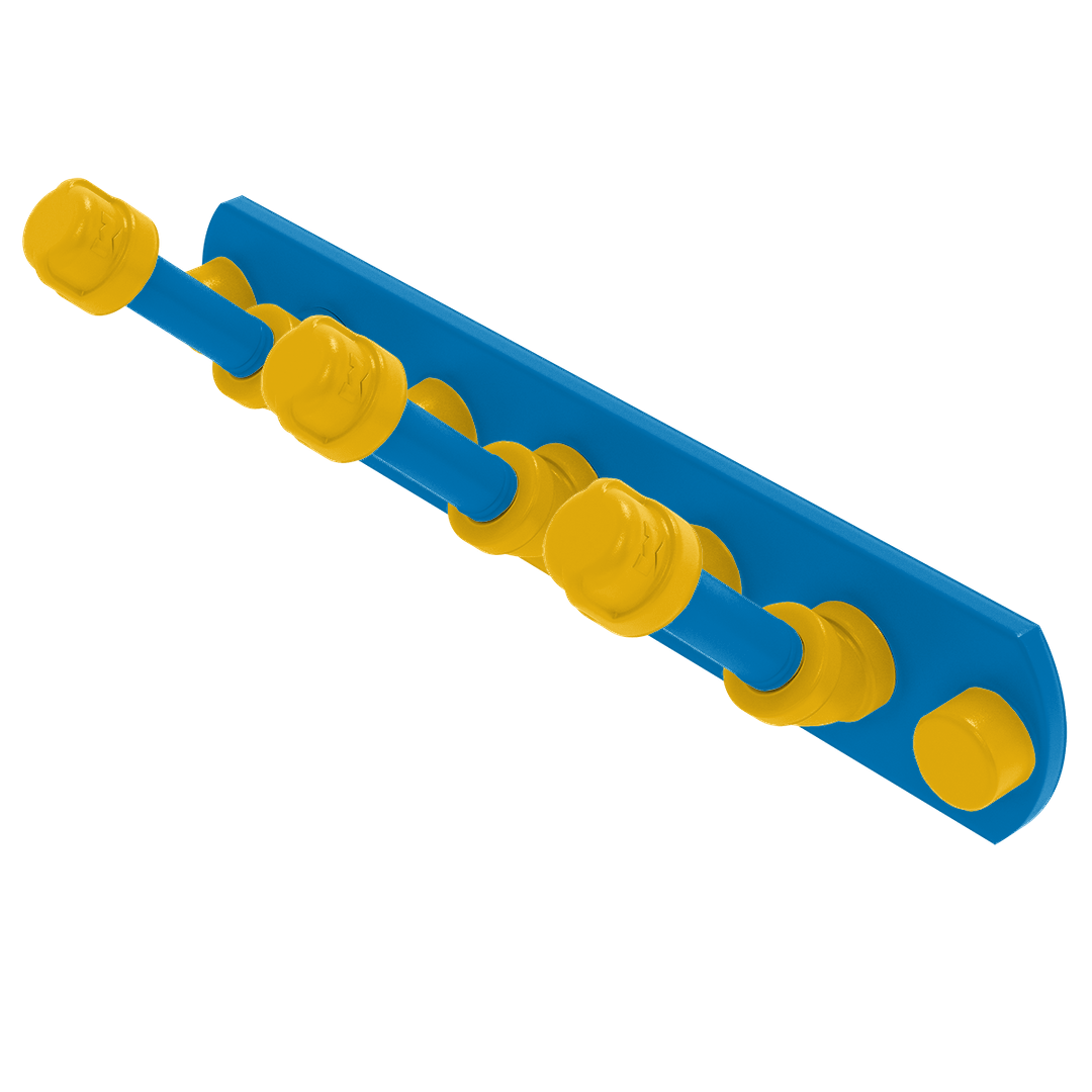 Gridiron Collection 3 Position Multi Hook Los Angeles Blue and Gold Edition