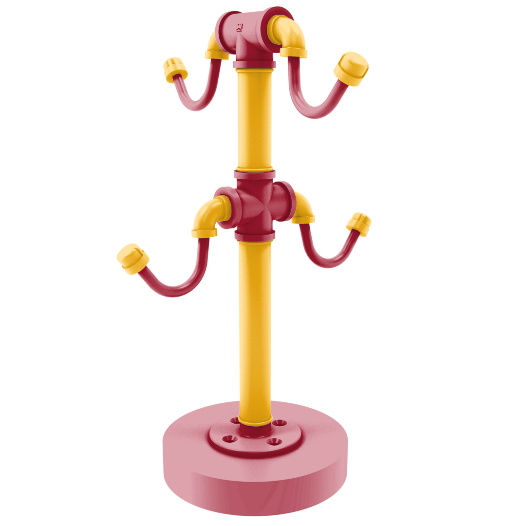 Gridiron Collection Countertop 4 Coffee Mug Holder Kansas City Edition