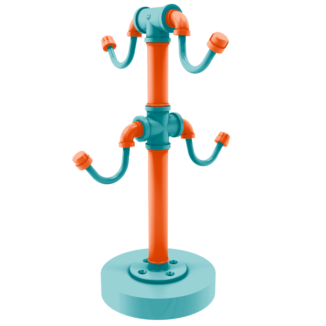 Gridiron Collection Countertop 4 Coffee Mug Holder Miami Edition