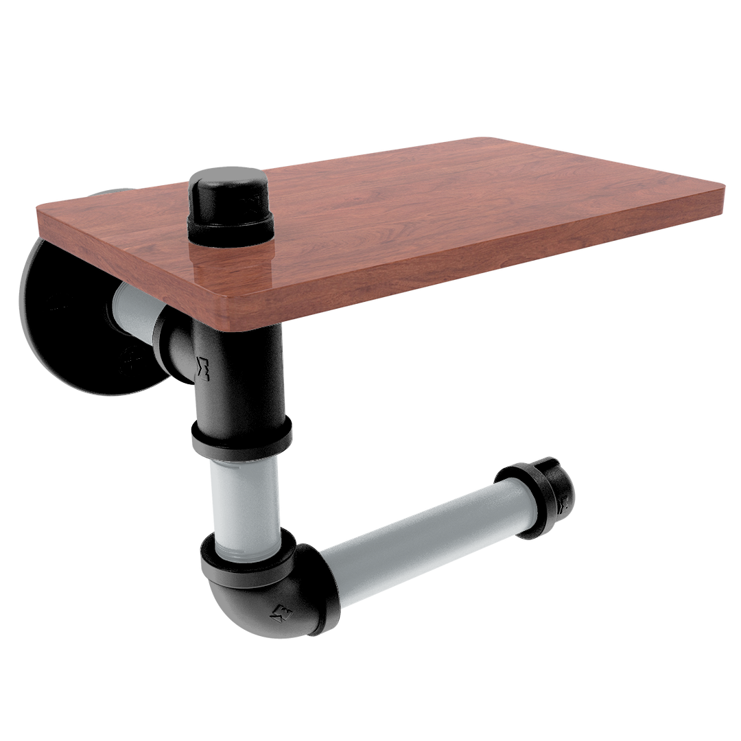 Gridiron Collection Toilet Paper Holder with Wood Shelf Las Vegas Edition