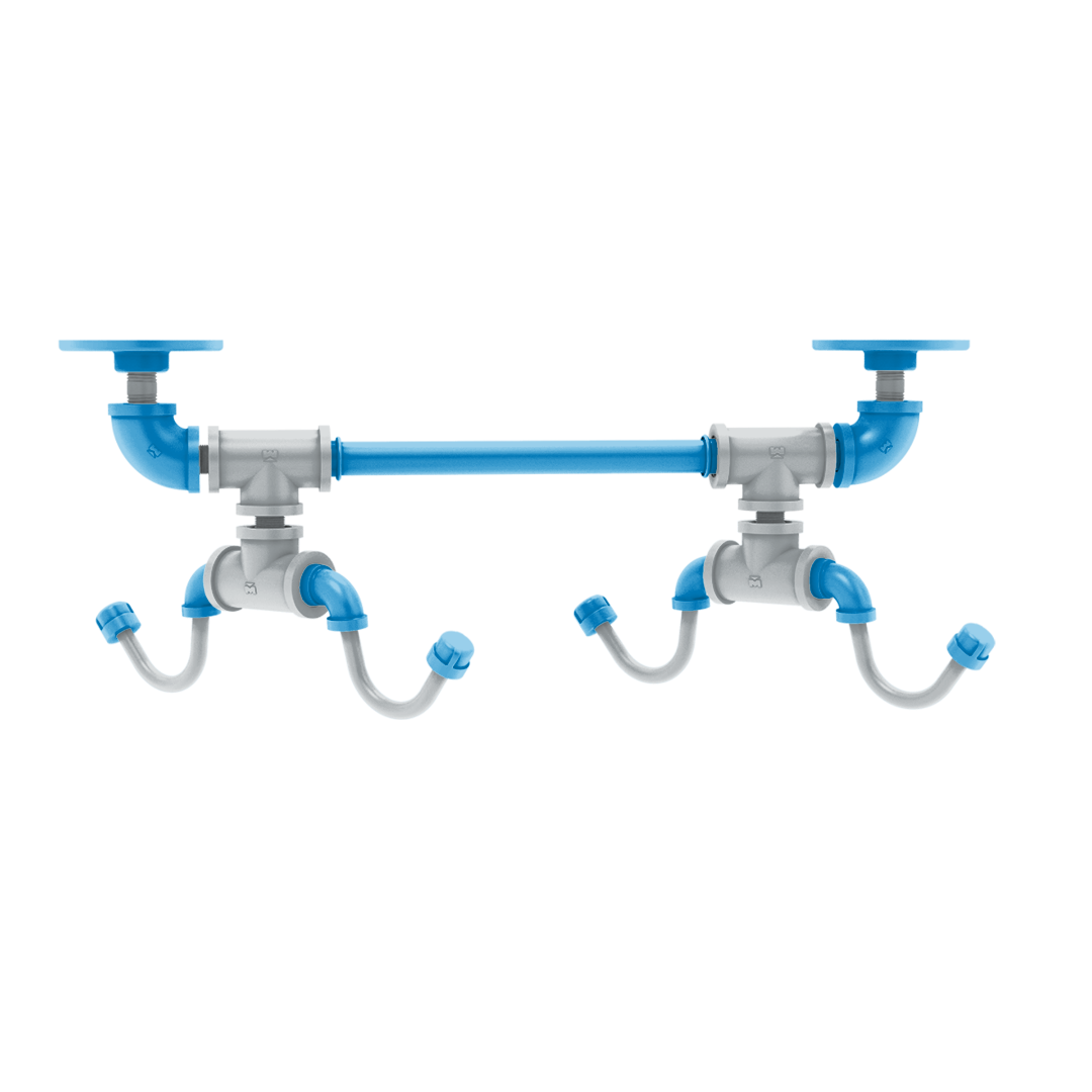 Gridiron Collection Under Cabinet 4 Coffee Mug Rack Carolina Edition