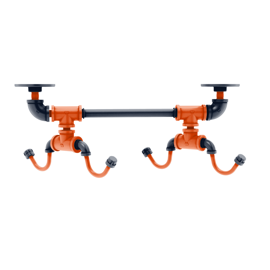 Gridiron Collection Under Cabinet 4 Coffee Mug Rack Chicago Edition