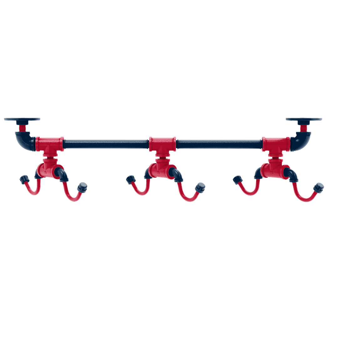 Gridiron Collection Under Cabinet 6 Coffee Mug Rack New England Edition