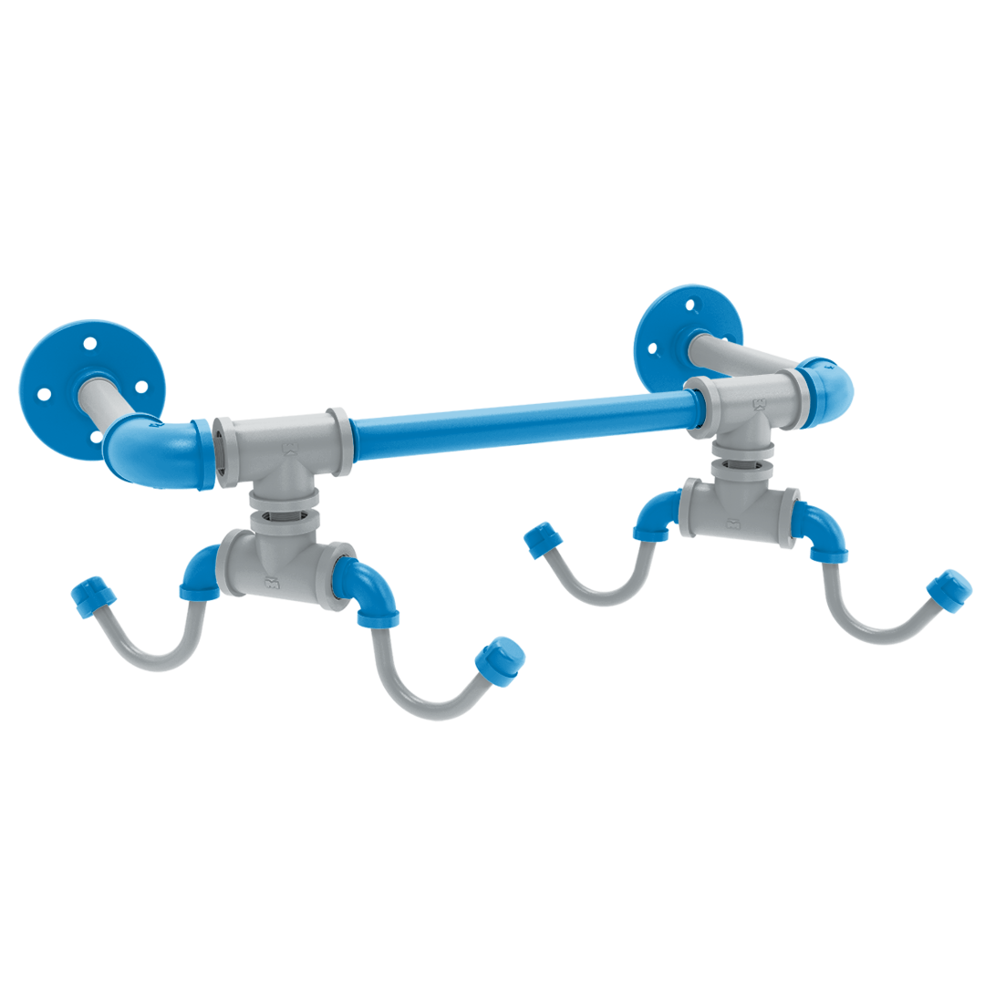 Gridiron Collection Wall Mounted 4 Coffee Mug Rack Carolina Edition