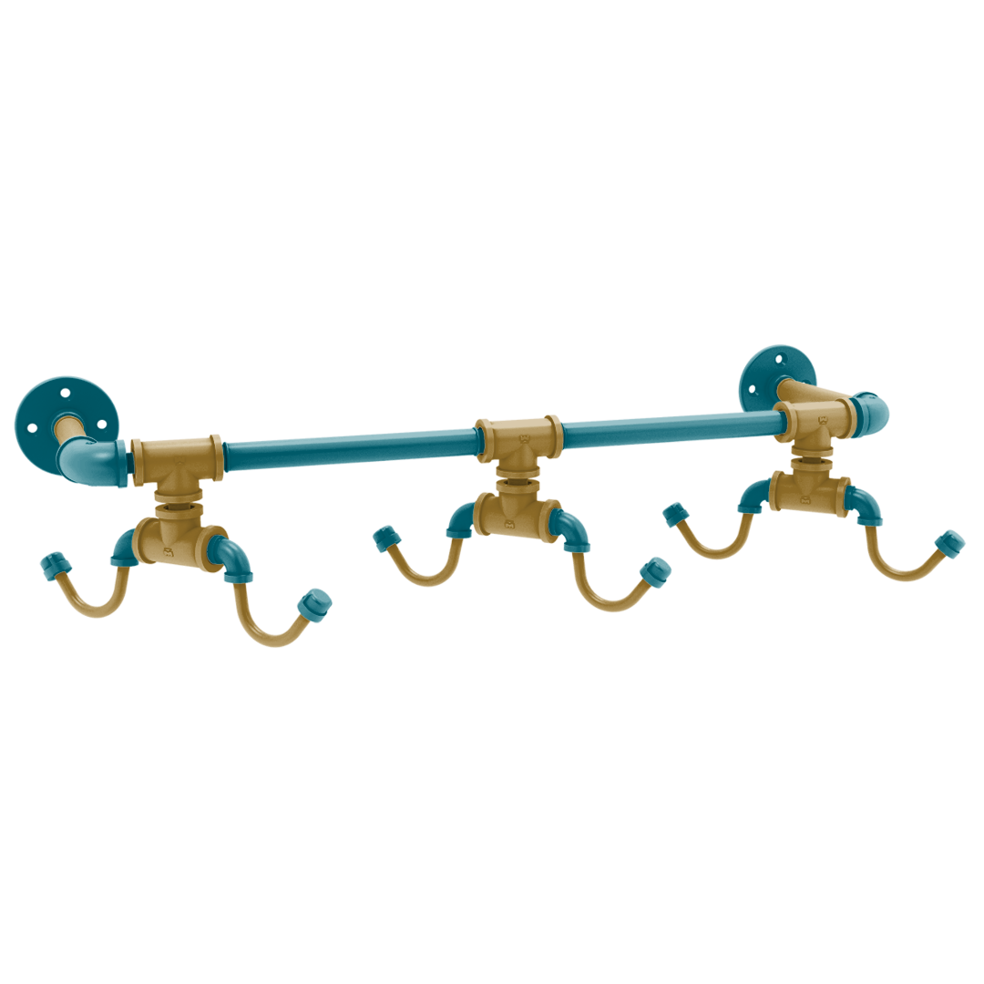 Gridiron Collection Wall Mounted 6 Coffee Mug Rack Jacksonville Edition