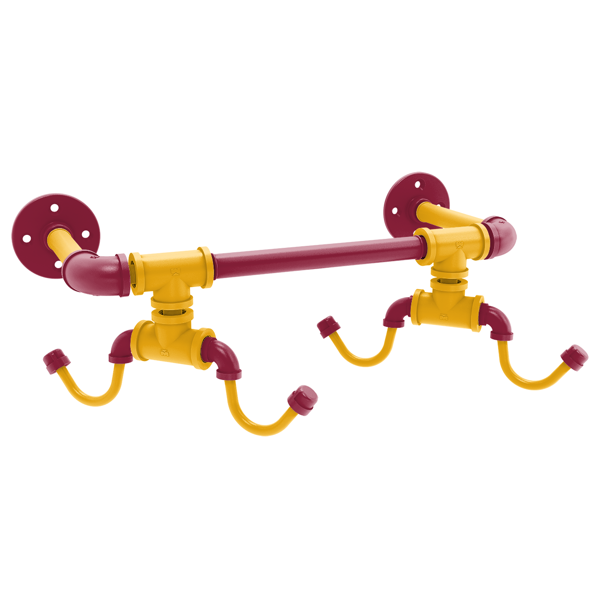 Gridiron Collection Wall Mounted 4 Coffee Mug Rack Arizona Edition