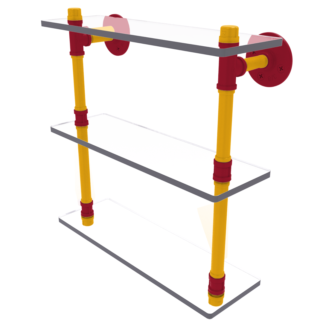 Gridiron Collection Triple Glass Shelf Kansas City Edition