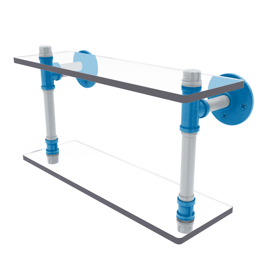 Gridiron Collection Double Glass Shelf Detroit Edition