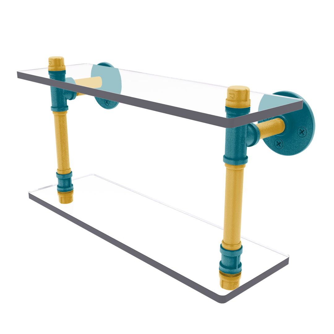 Gridiron Collection Double Glass Shelf Jacksonville Edition