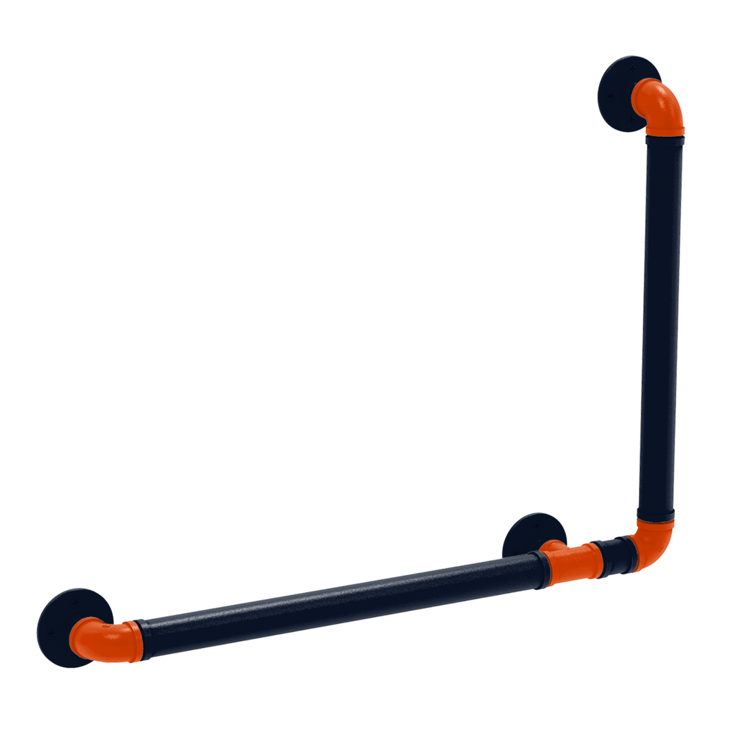 Gridiron Collection 90 Degree Grab Bar Right Hand Chicago Edition