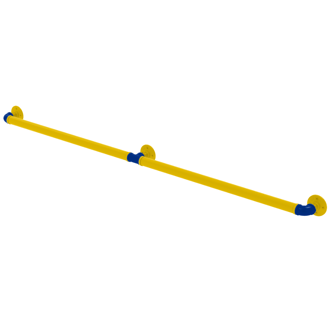 Gridiron Collection Extended 3 Post Grab Bar Los Angeles Blue and Yellow Edition