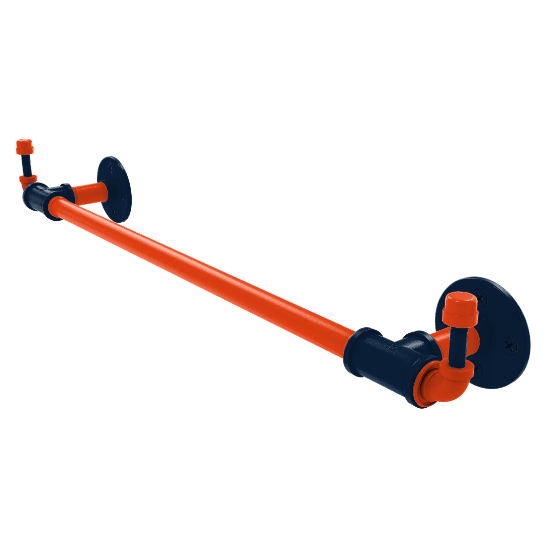 Diamond Collection Towel Bar with Integrated Hooks Detroit Edition