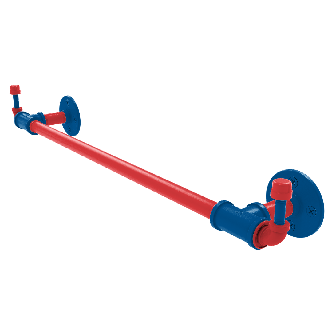 Diamond Collection Towel Bar with Integrated Hooks Los Angeles Chavez Ravine Edition