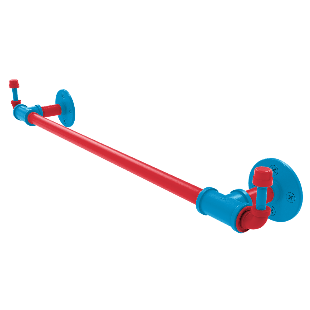 Diamond Collection Towel Bar with Integrated Hooks Miami Edition