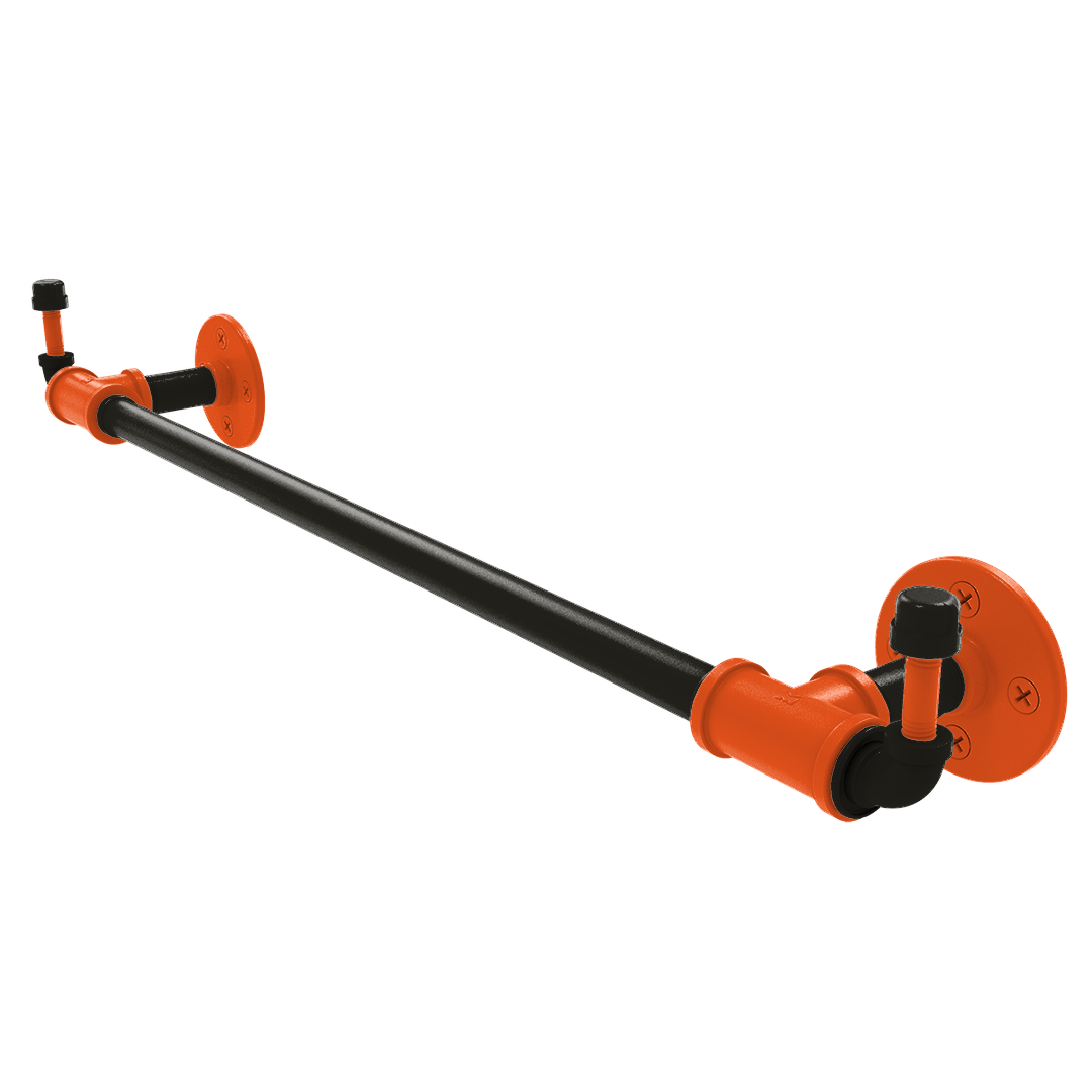 Diamond Collection Towel Bar with Integrated Hooks San Francisco Edition