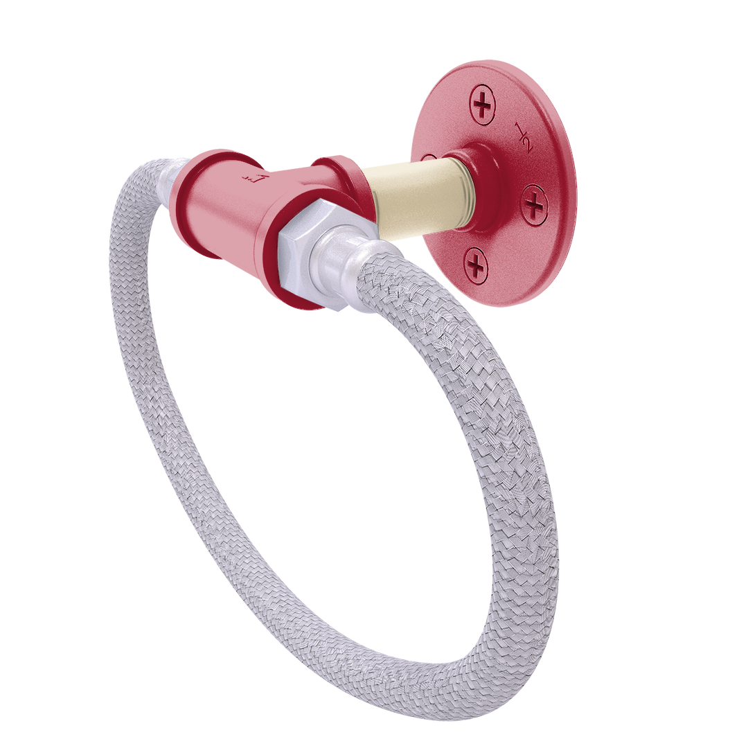 Diamond Collection Towel Ring with Stainless Steel Braided Ring Arizona Edition