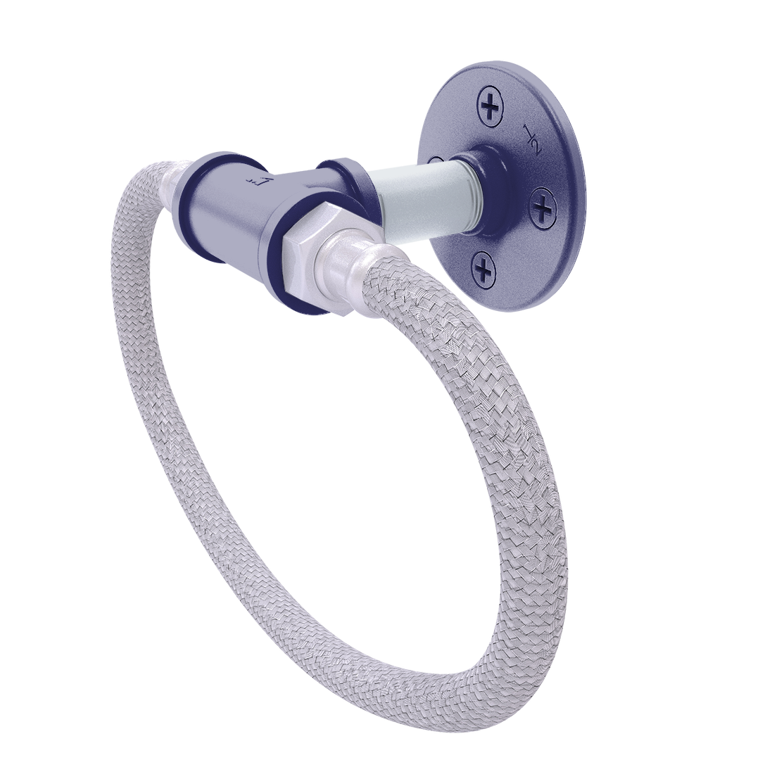 Diamond Collection Towel Ring with Stainless Steel Braided Ring Colorado Edition