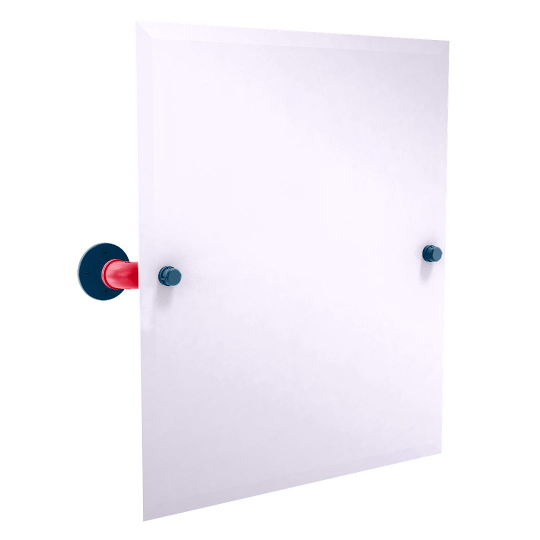 Diamond Collection Frameless Rectangular Wall Mounted Tilt Mirror Cleveland Edition