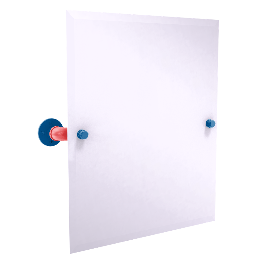 Diamond Collection Frameless Rectangular Wall Mounted Tilt Mirror Los Angeles Chavez Ravine Edition