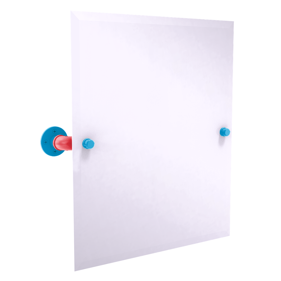 Diamond Collection Frameless Rectangular Wall Mounted Tilt Mirror Miami Edition