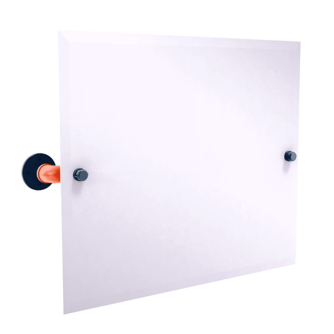 Diamond Collection Landscape Rectangular Wall Mounted Tilt Mirror Detroit Edition