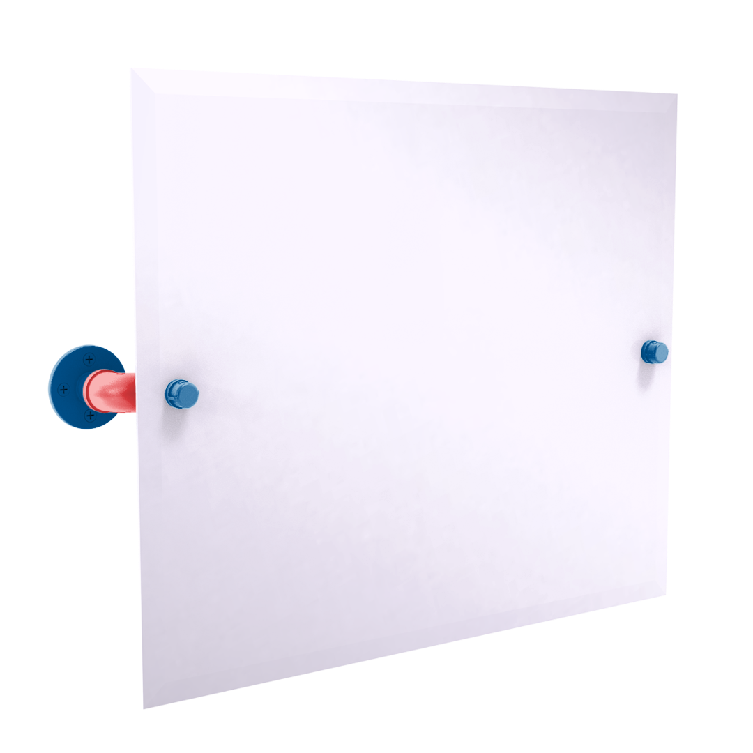 Diamond Collection Landscape Rectangular Wall Mounted Tilt Mirror Los Angeles Chavez Ravine Edition