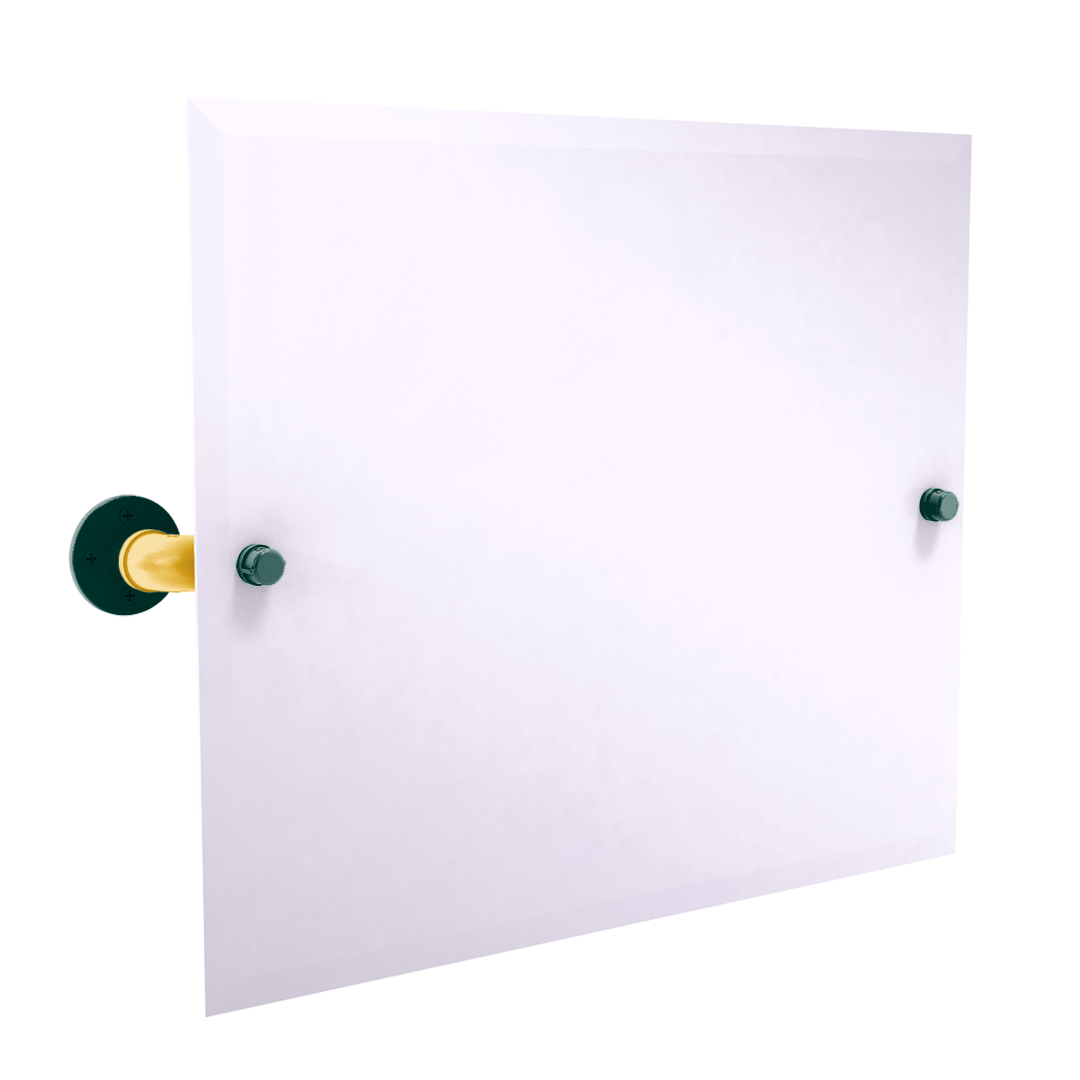 Diamond Collection Landscape Rectangular Wall Mounted Tilt Mirror Oakland Edition