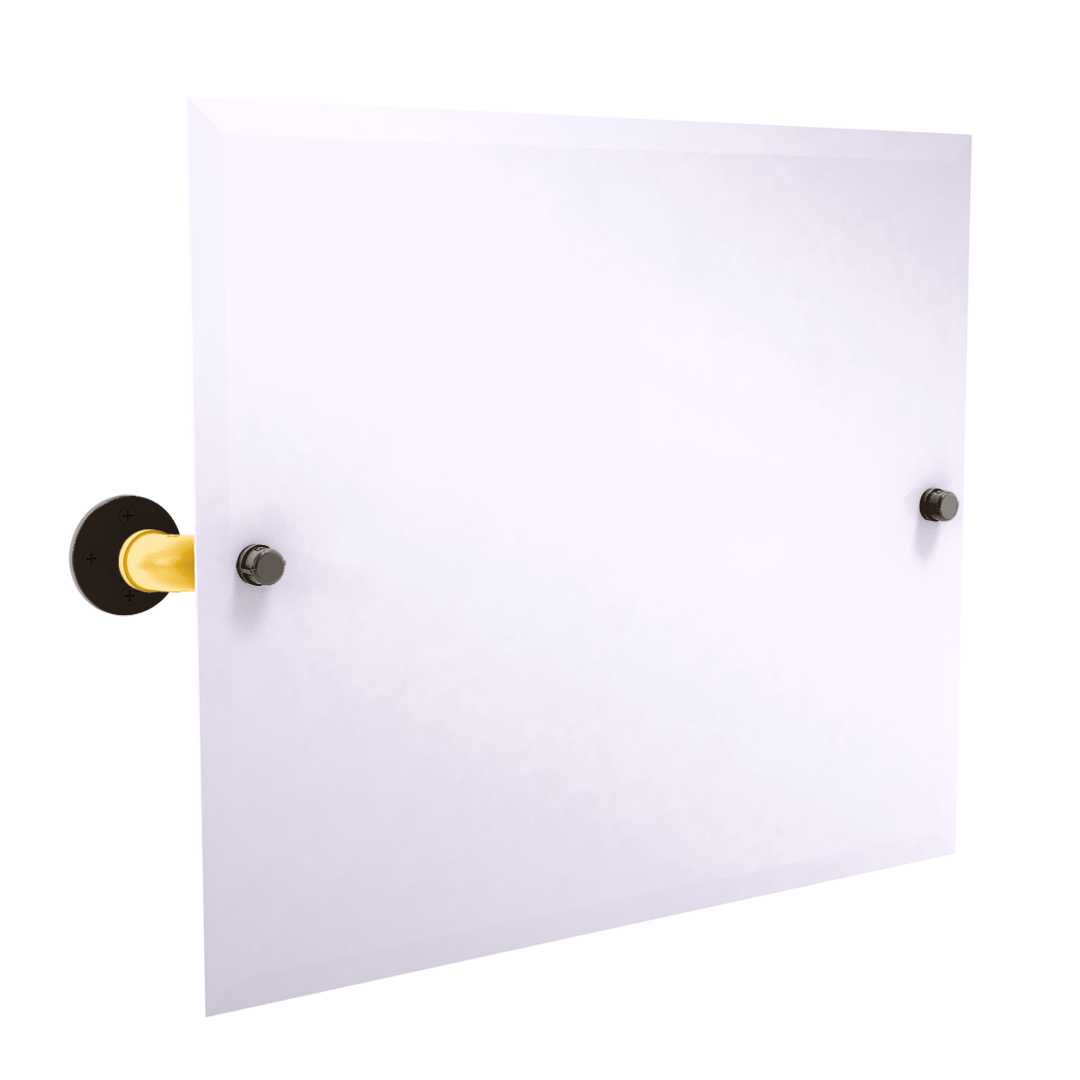 Diamond Collection Landscape Rectangular Wall Mounted Tilt Mirror San Diego Edition