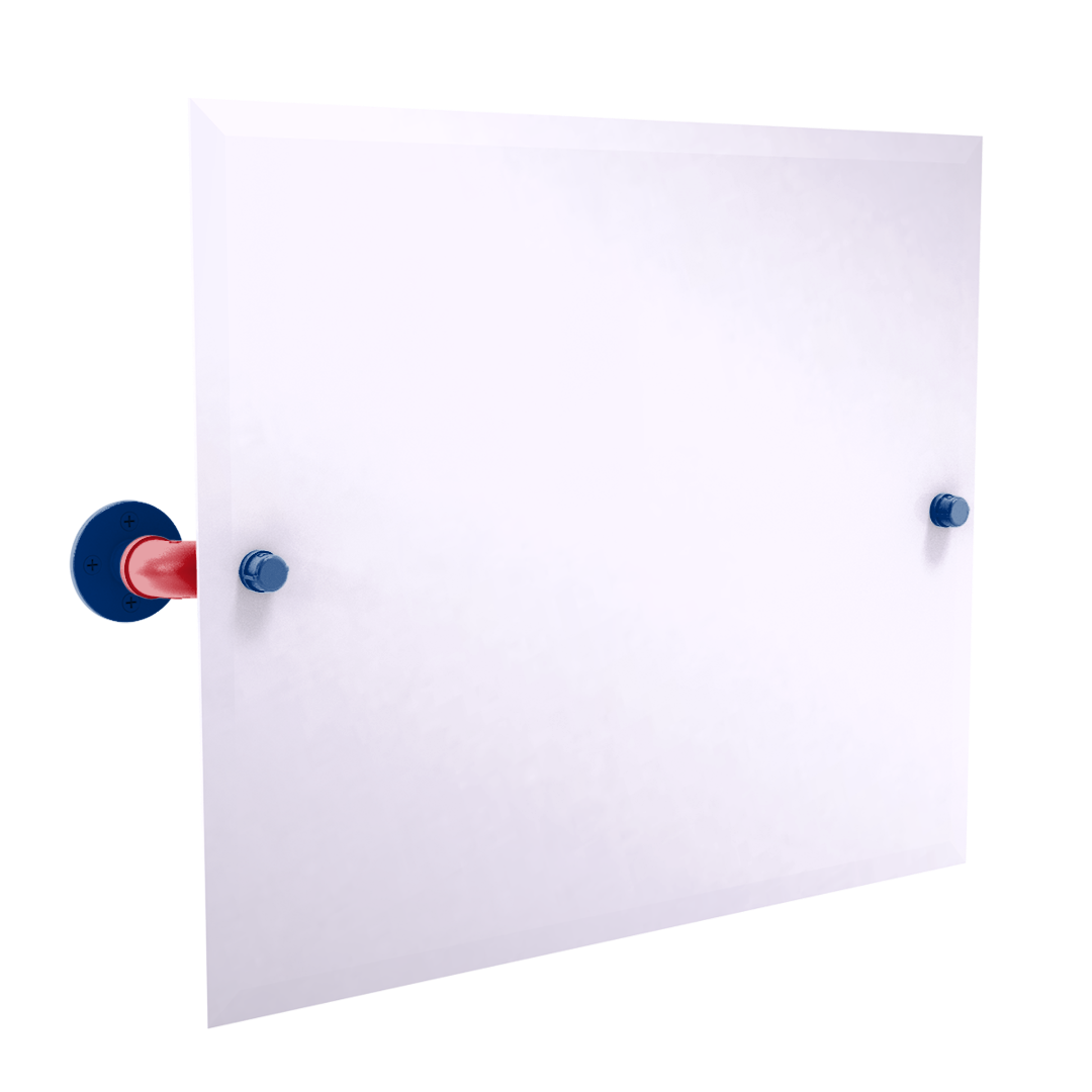 Diamond Collection Landscape Rectangular Wall Mounted Tilt Mirror Texas Edition