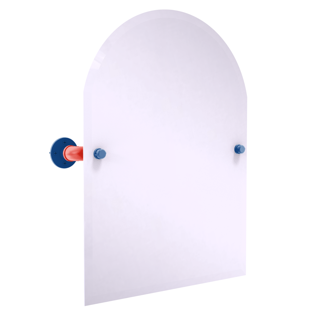 Diamond Collection Frameless Arched Top Wall Mounted Tilt Mirror Toronto Edition