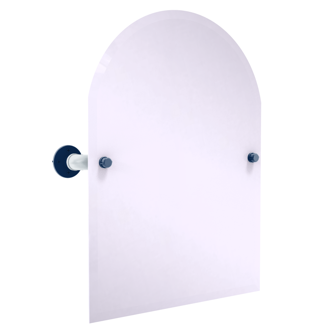 Diamond Collection Frameless Arched Top Wall Mounted Tilt Mirror Seattle Edition