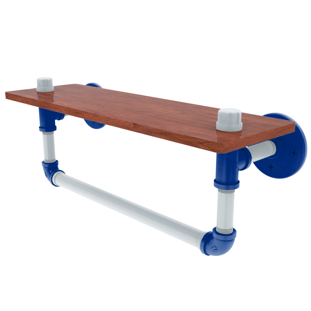 Diamond Collection Wood Shelf with Towel Bar New York Bronx Edition