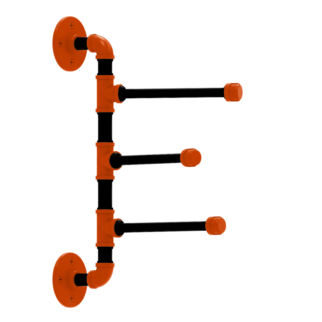 Diamond 3 Swing Arm Vertical Towel Bar Baltimore Edition